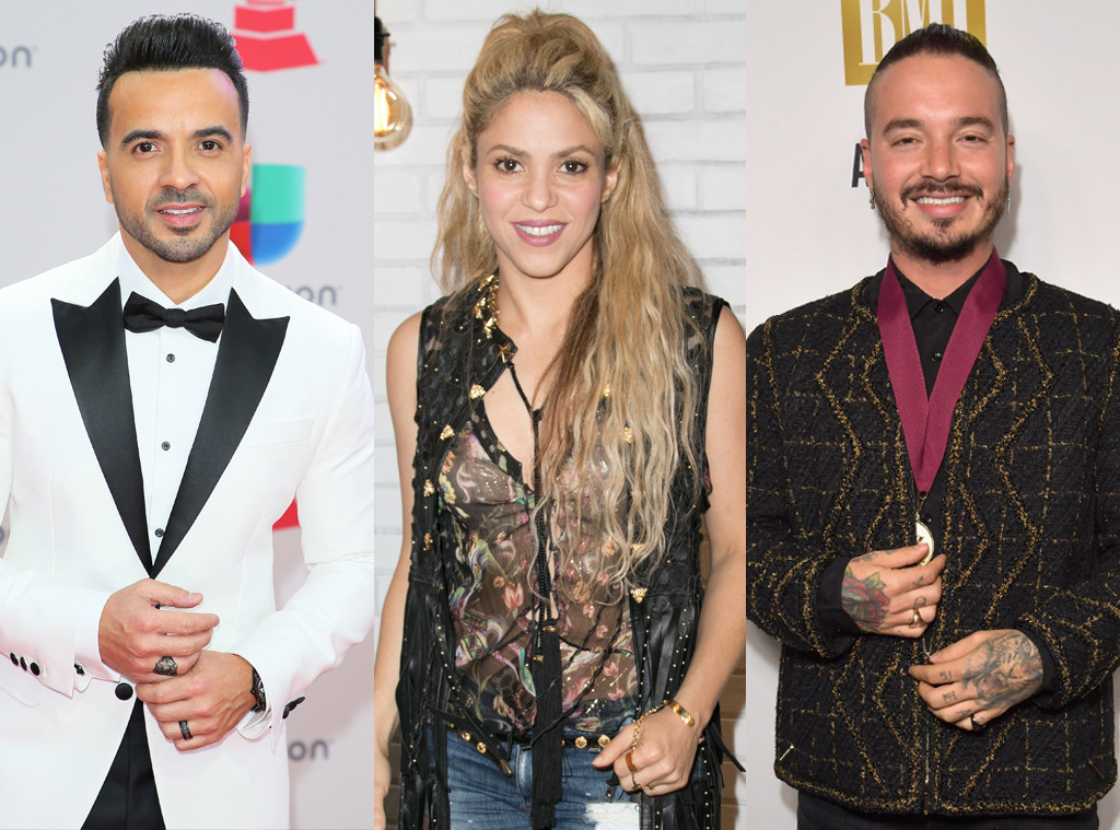 J Balvin, Shakira, Luis Fonsi J Balvin, Shakira, Luis Fonsi